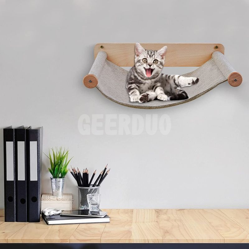 Hamacas para gatos montadas en la pared para gatos de interior - Estantes y perchas para pared GRDDH-8