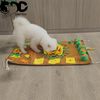 Alfombrillas de alimentación para mascotas interactivas plegables con flores GRDFM-10