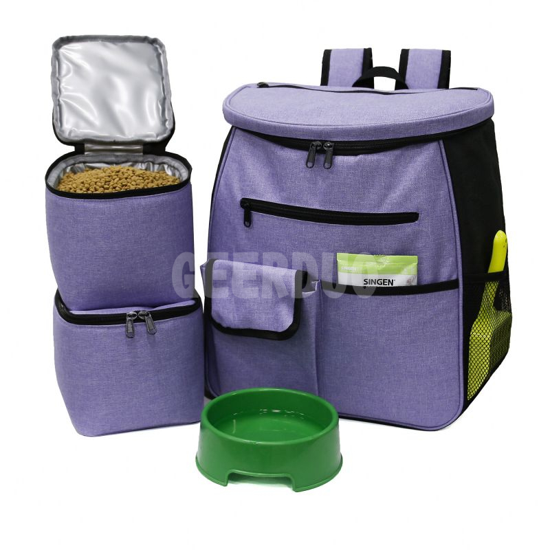 Organizador de mochila de viaje para mascotas con bolsa para caca GRDBT- 9