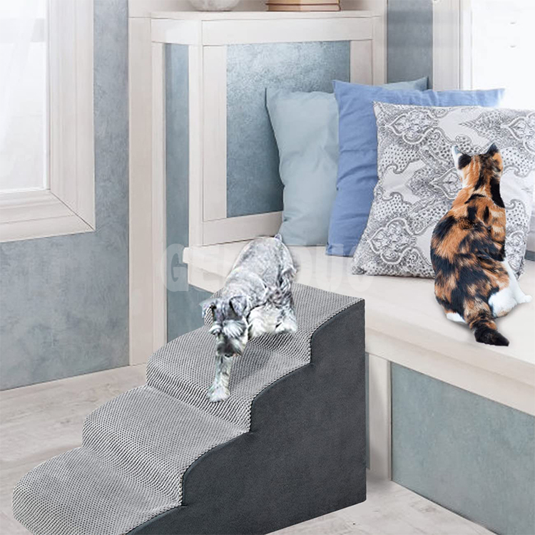 Escaleras para mascotas para camas altas y sofás Cubierta plegable para máquina GRDCS-5