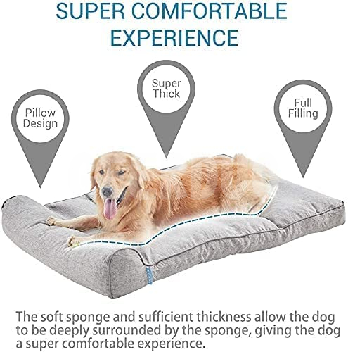 Sofá cama impermeable de espuma para perros con funda extraíble y lavable GRDDB-10