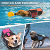 Chaleco salvavidas para mascotas, salvavidas ajustable para perros con alta flotabilidad y asa de rescate GRDAJ-8