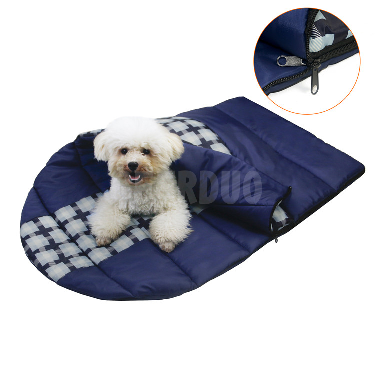 Saco de dormir portátil para perros con bolsa de almacenamiento GRDEE-1