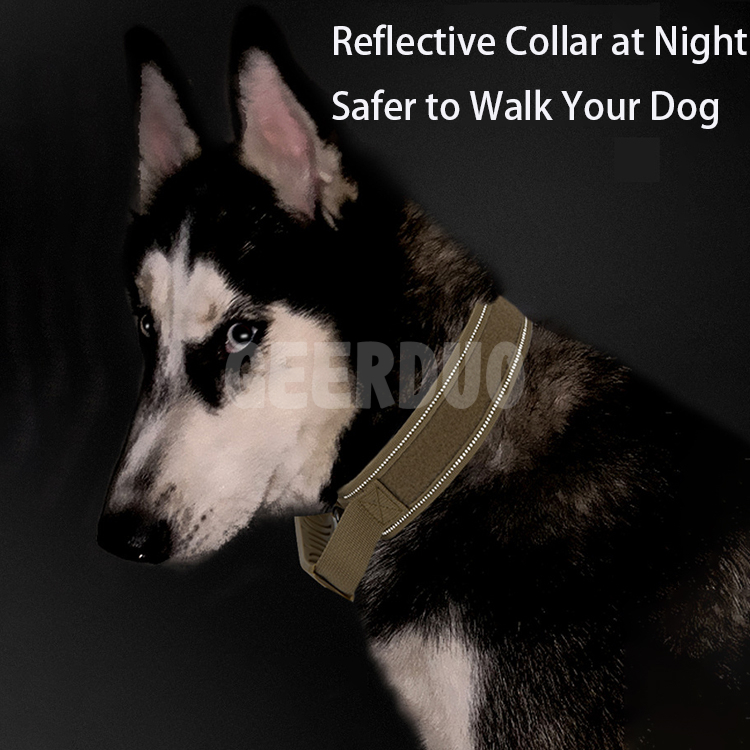 Collar de perro táctico para exteriores resistente al desgaste GRDHC-2