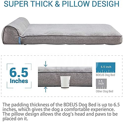 Sofá cama impermeable de espuma para perros con funda extraíble y lavable GRDDB-10