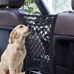  Valla de malla para coche de mascotas de 3 capas Barrera de coche para perros GRDSA-1