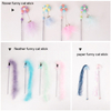 Cat Wand Toys, Cat Teaser Wand Cat Feather Toys con peludo GRDTC-5