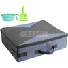 Caja de arena para gatos de viaje plegable portátil con tapa y asa estándar GRDGL-6