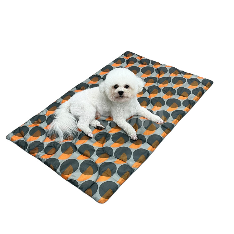 Alfombrilla suave para mascotas lavable a máquina con estampados circulares GRDDM-20