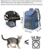 Mochila para mascotas aprobada por aerolíneas para gatos GRDBB-7