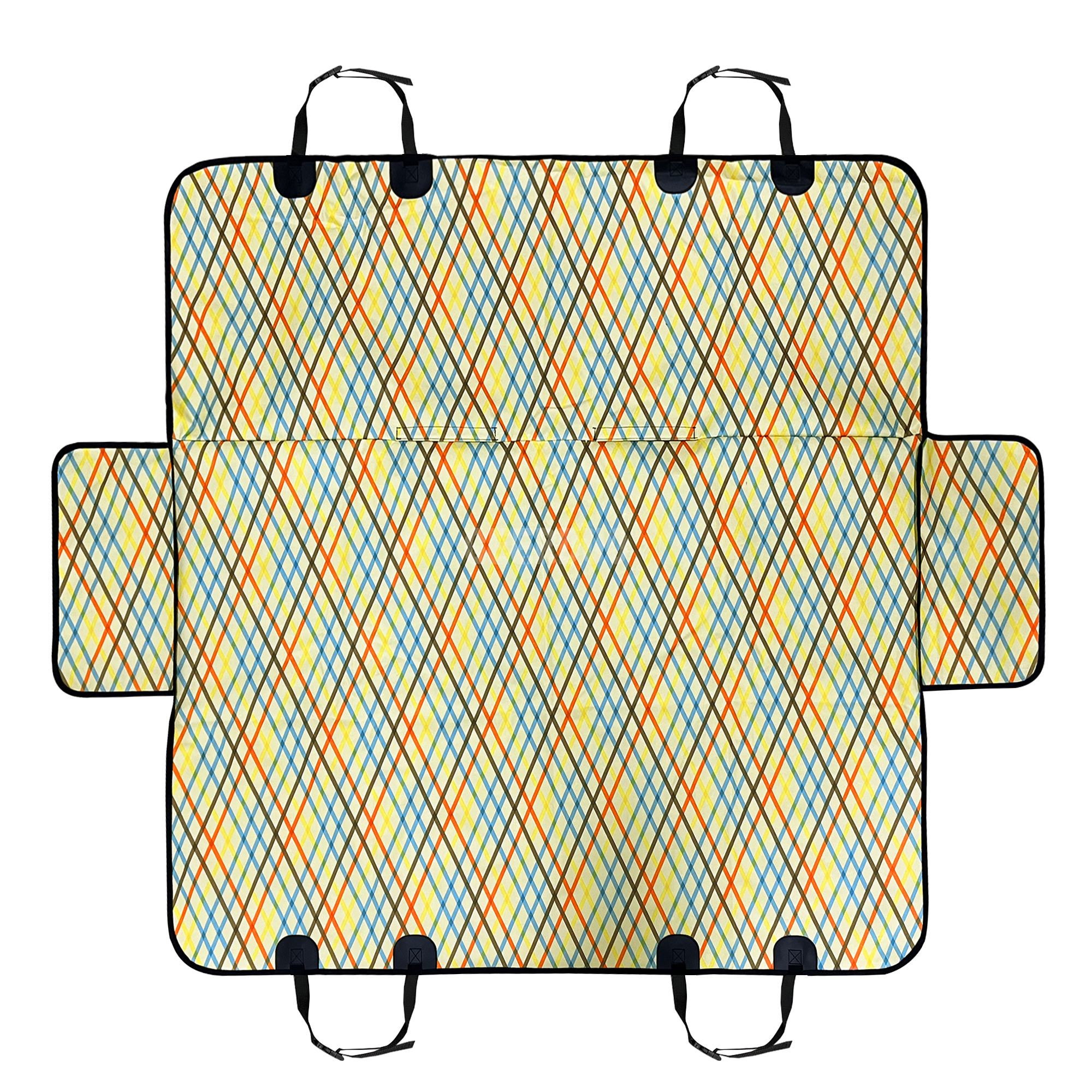 Protector de banco de cubierta de maletero de asiento trasero de coche de perro con patrón de impresión personalizado GRDSB-16