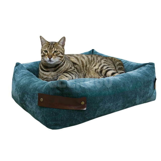 Cama de lujo para mascotas de terciopelo cómoda y lavable GRDDB-1